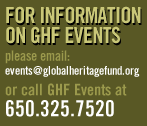 For more information about GHF, email us at info@globalheritagefund.org