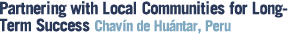 GHF in the field - Click here for Chav&iacute;n de Hu&aacute;ntar