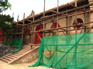 South facade of the Entrance Gate under restorationSouth facade of the Entrance Gate under restoration